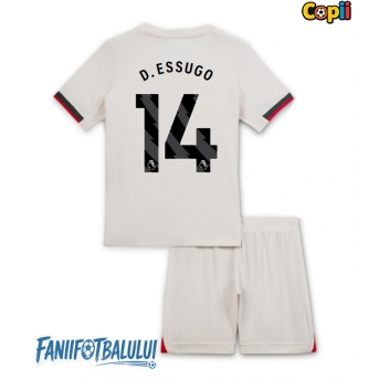 Chelsea Dario Essugo #14 Echipament de Fotbal Replică 2025-26 Copii Deplasare (+ Șorturi)